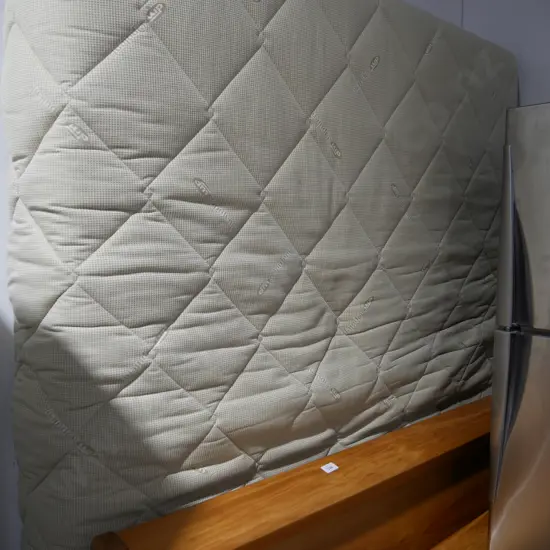 Slat queen bed , mattress