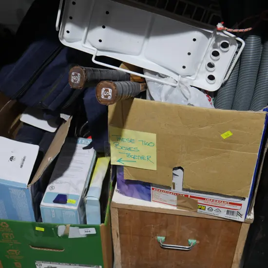 Airbeds etc, 2 boxes