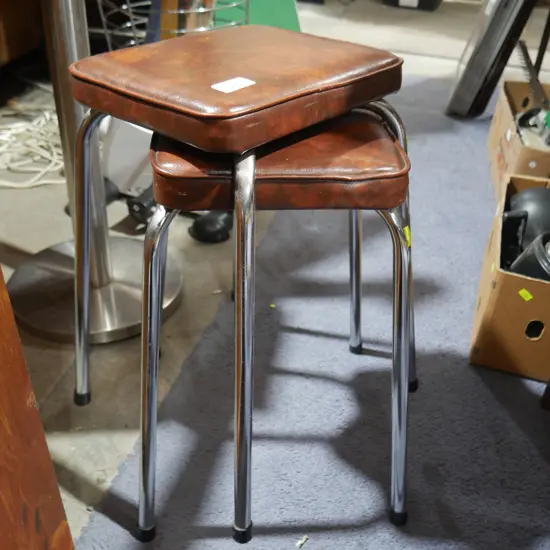 2 X Retro stools