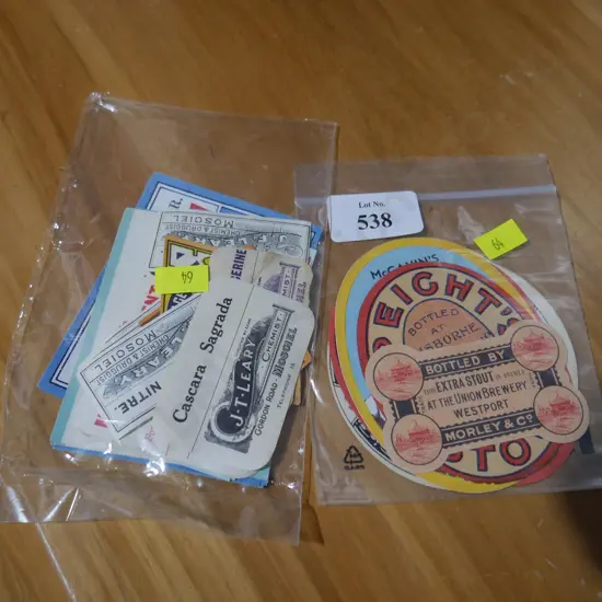 Beer labels etc