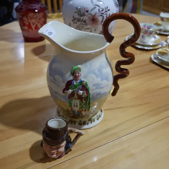 Musical jug and Toby mug