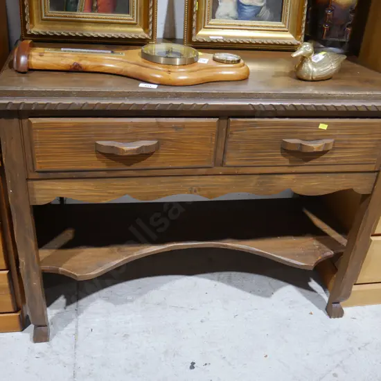 Carved wood Hall table