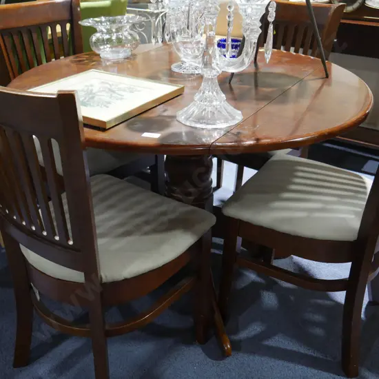 Dropside table and 4 chairs