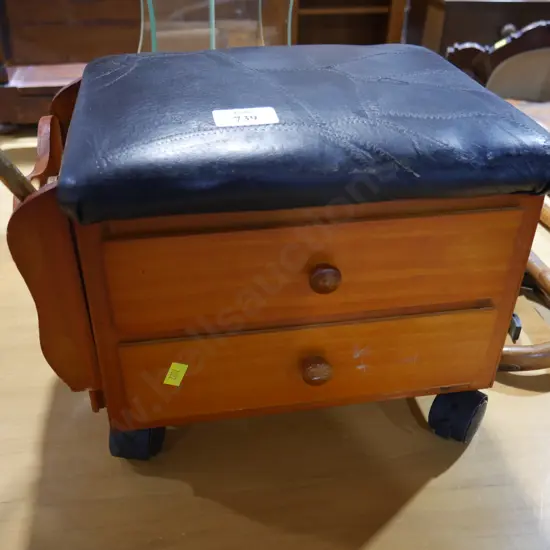 Small stool with drawers