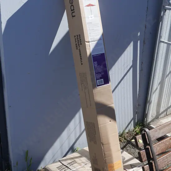 Outdoor umbrella and stand