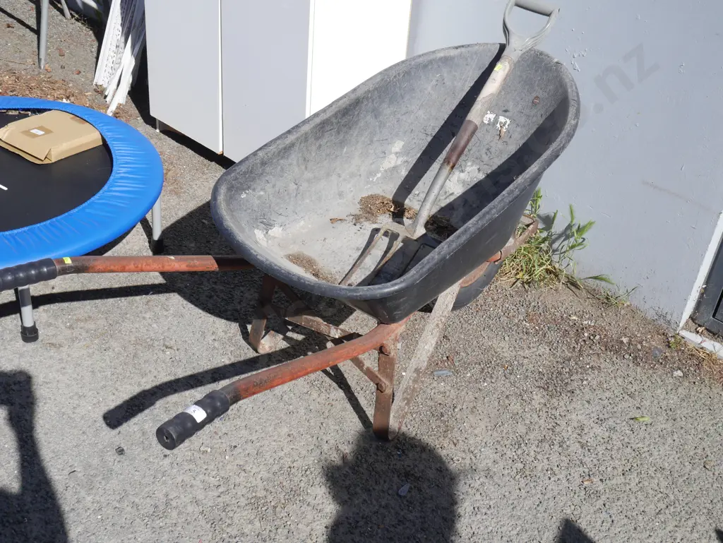 Wheelbarrow and fork Image 1++