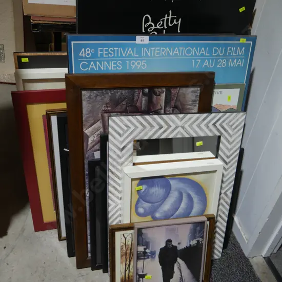 Assortment of pictures, mirrors, frames