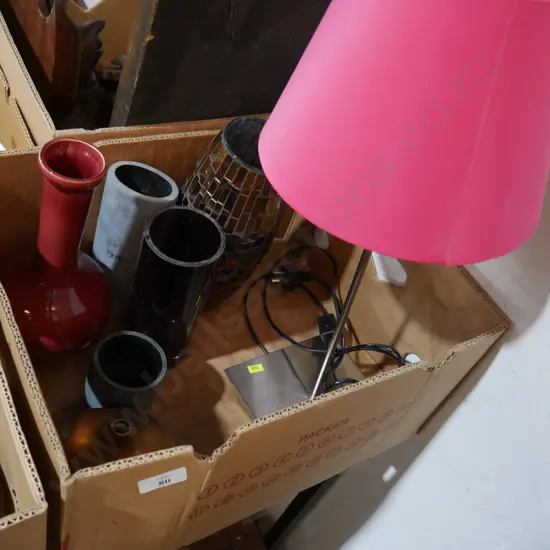 Lamp vases etc