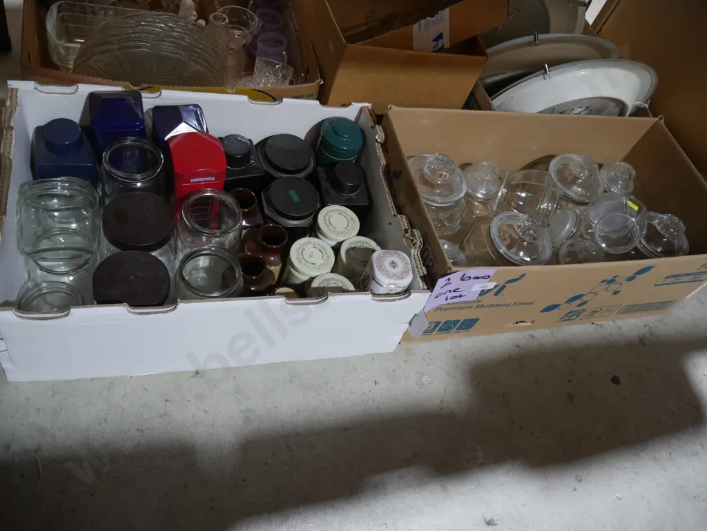 Two boxes of jars Image 1++