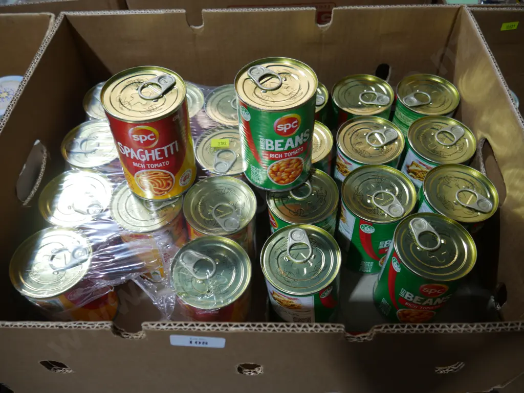 Cans of beans and spaghetti Image 1++