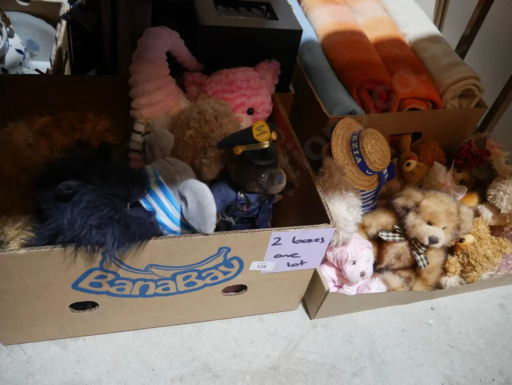 Two boxes of soft toys Image 1++