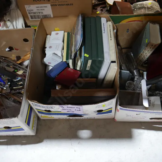 Three boxes of kitchenware