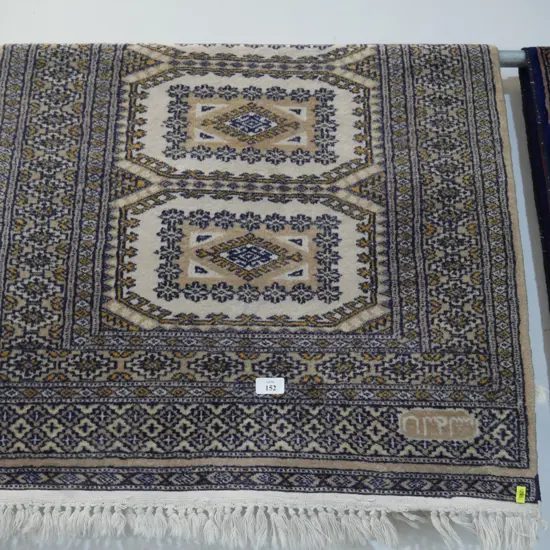 Hand knotted floor rug