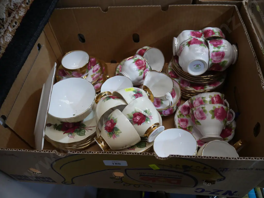 Box of Royal Albert trios etc Image 1++