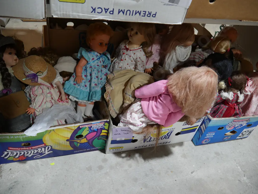 Three boxes of dolls Image 1++