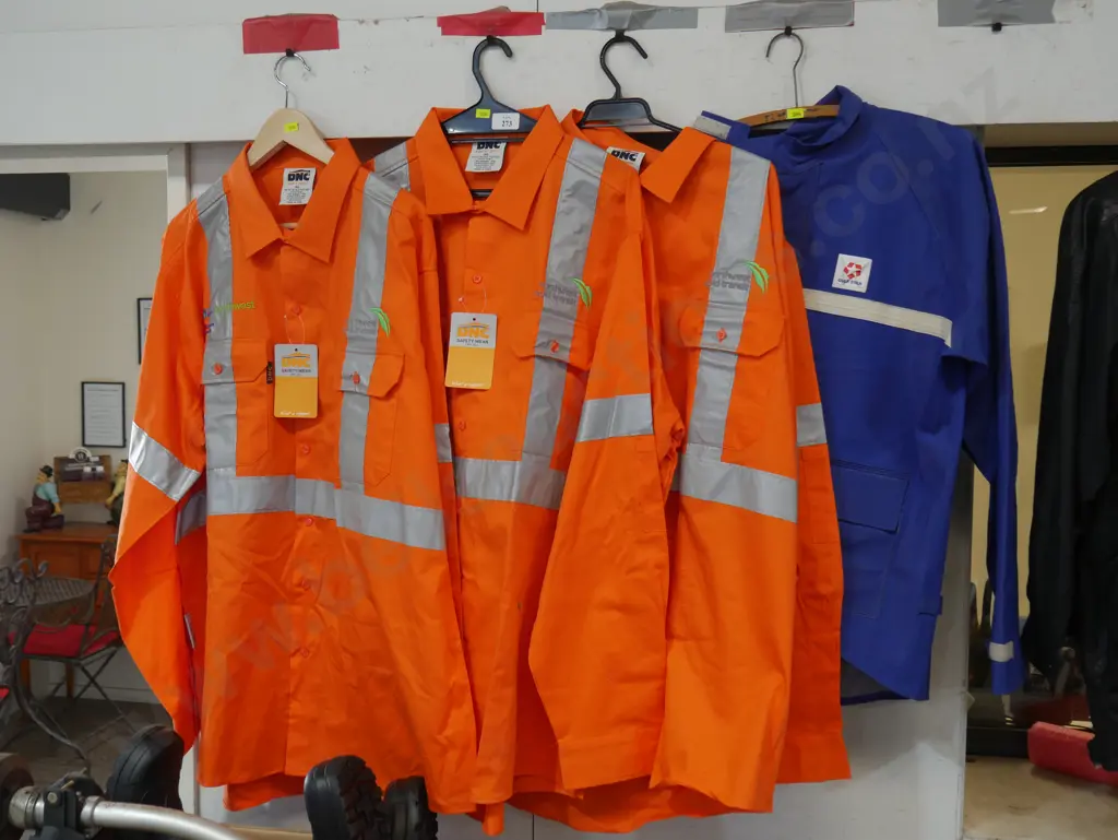 Three hivis shirts etc Image 1++