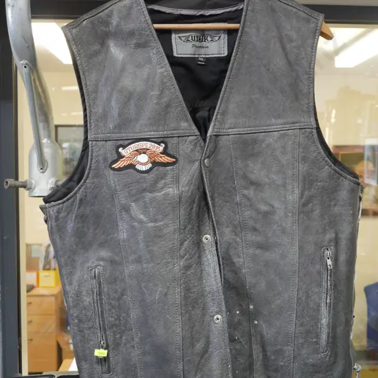 Leather vest