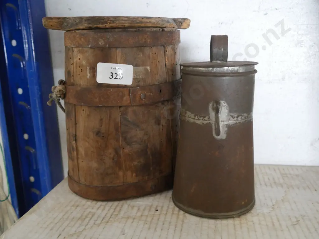 Vintage wooden bucket etc Image 1++
