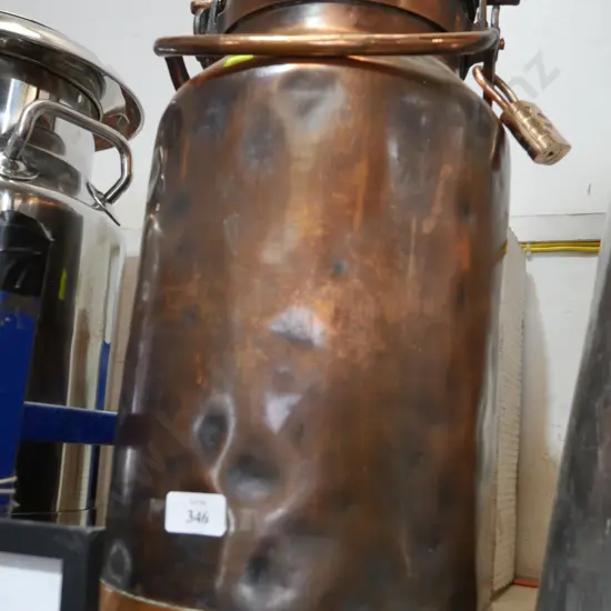 Copper milk can