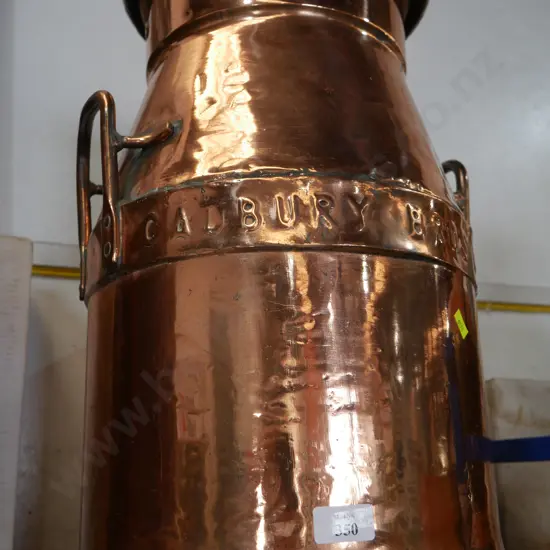 Copper milk can - Cadbury Bros