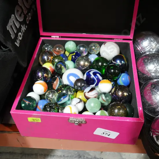 Assortment of marbles