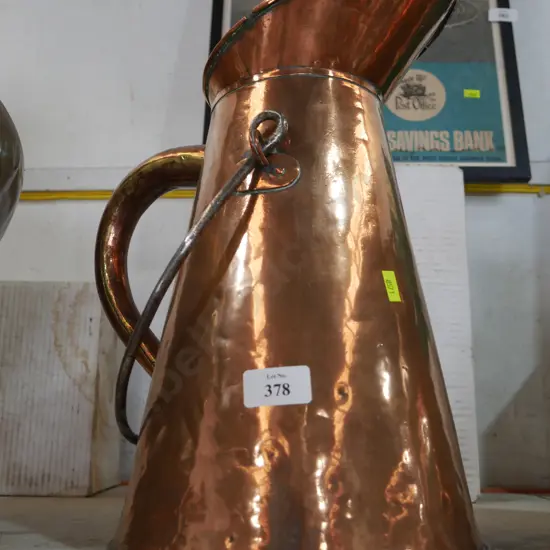 Vintage copper milk can