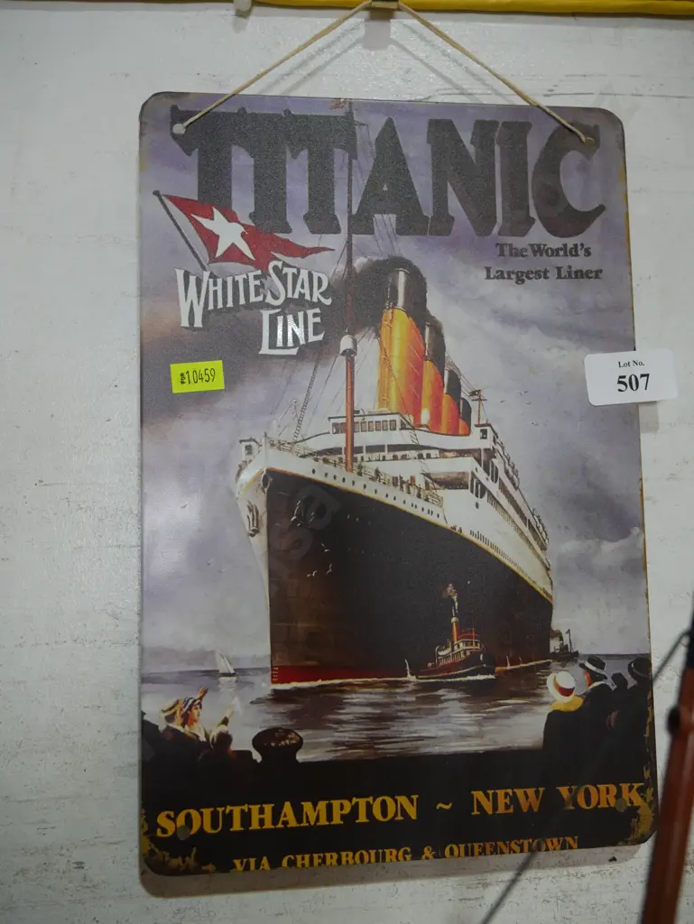 Titanic tin sign Image 1++