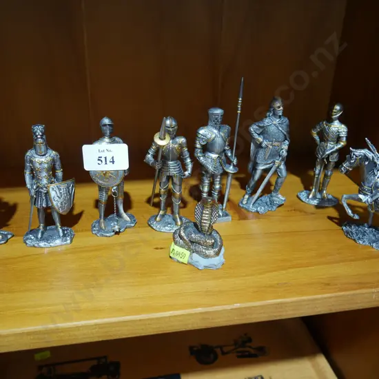 Metal knight ornaments