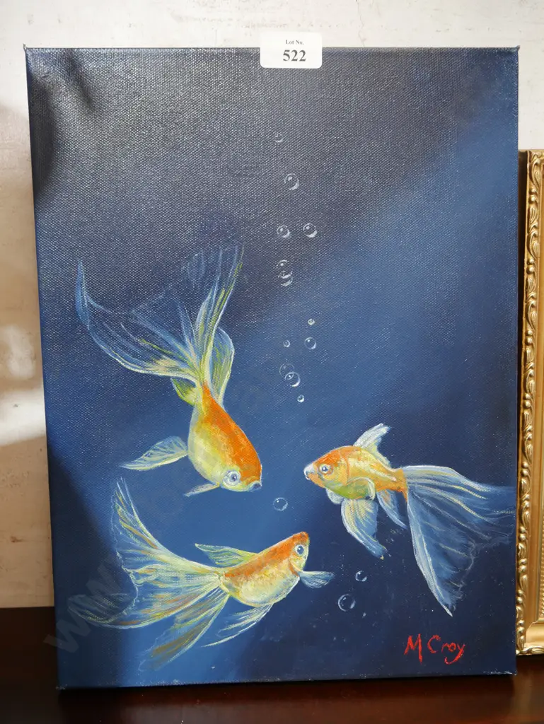 Goldfish painting by M Croy Image 1++