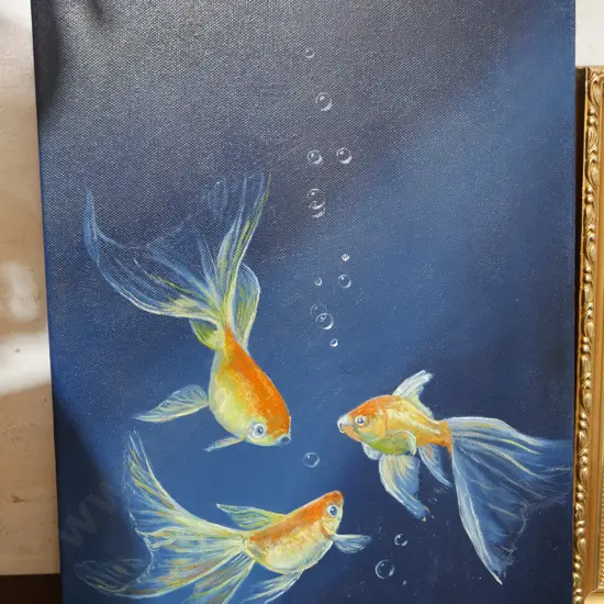 Goldfish painting by M Croy