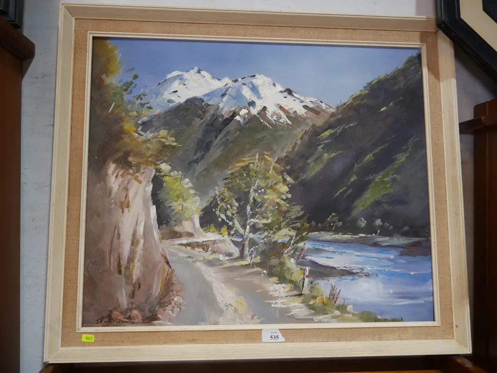 Oil painting by J A Rasmussen Image 1++