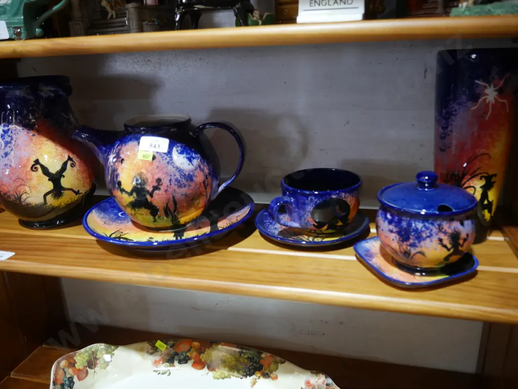 Over The Top NZ pottery hand painted by Anne Image 1++