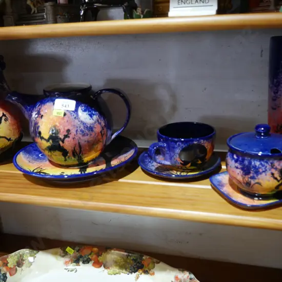 Over The Top NZ pottery hand painted by Anne