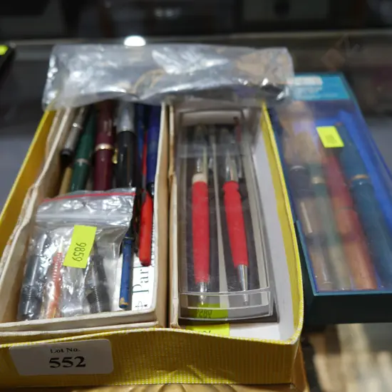 Assorted pens