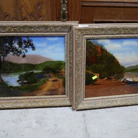 Two framed pictures