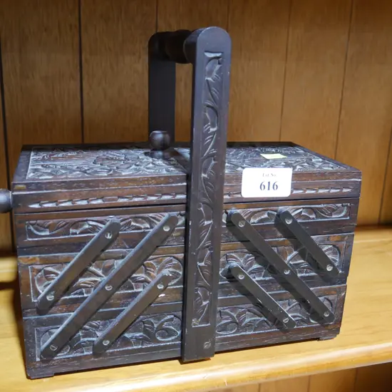 Concertina sewing box