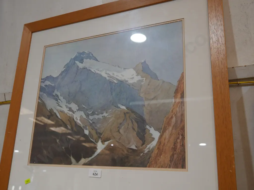 A. E. Baxter mountain scene print Image 1++