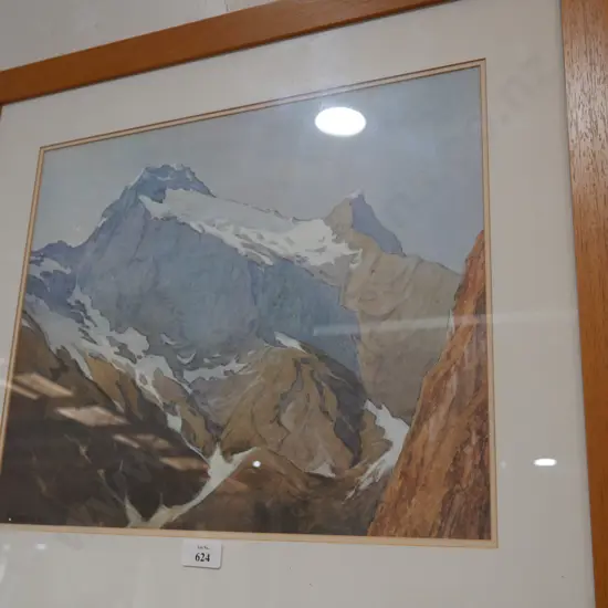 A. E. Baxter mountain scene print