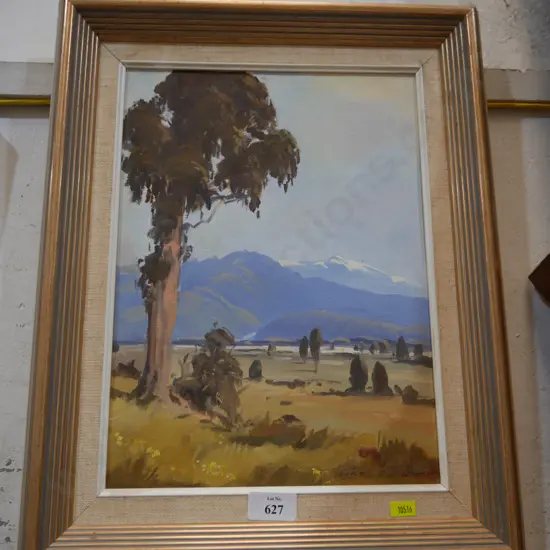 George Searle Hari Hari West Coast framed oil painting