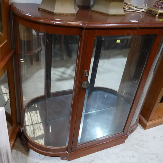 Glass display cabinet