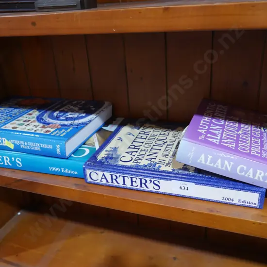 4 Carter's antique price guide books
