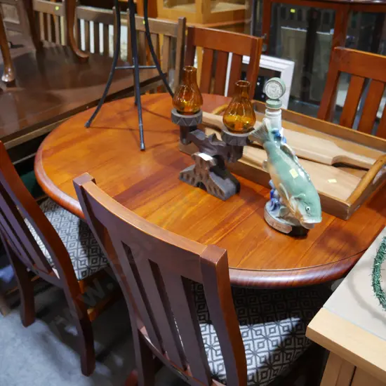 Dining table and four chairs