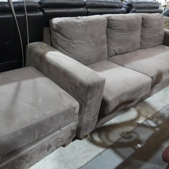 3 seater couch and footstool