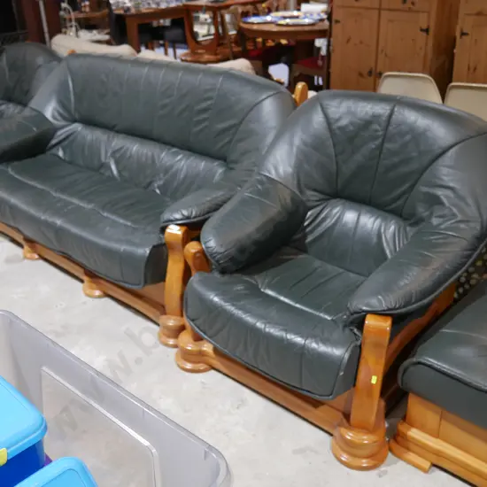Three piece lounge suite plus footstool