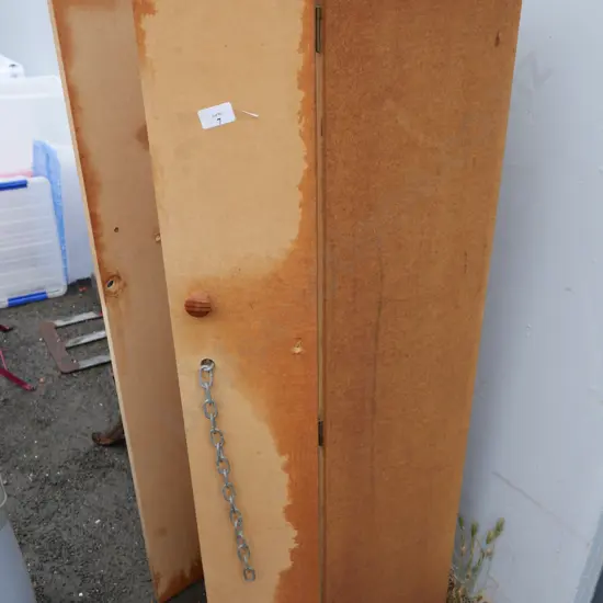Wooden locker cabinet