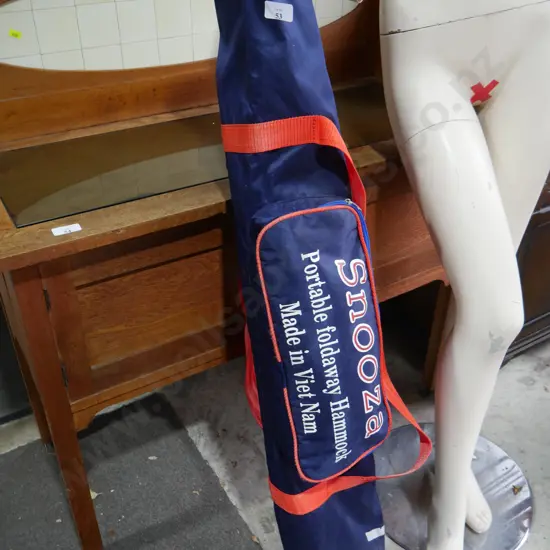 Portable foldaway hammock