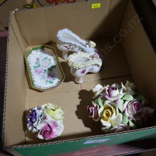 China flowers and heels etc