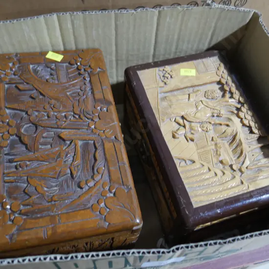 2 small camphor chests