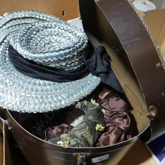 Hat box and contents