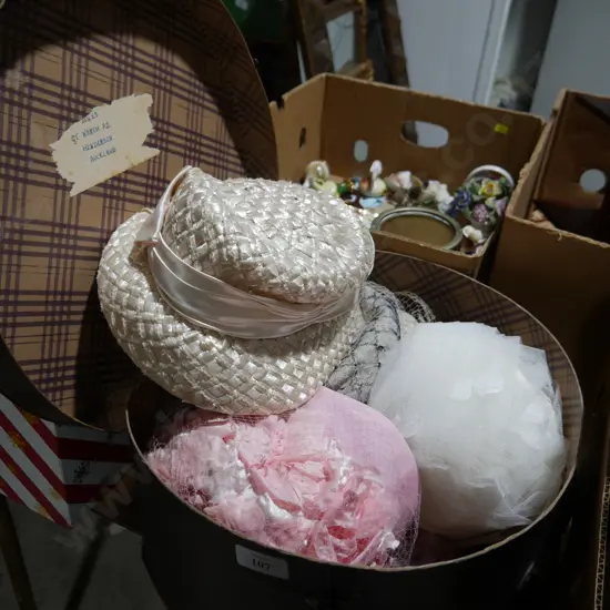 Hat box and hats